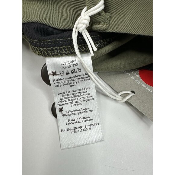 Everlane Uniform Men NWT Green The Perfectly Straight Fit Chino Pant W29-30/L30 - Picture 7 of 12